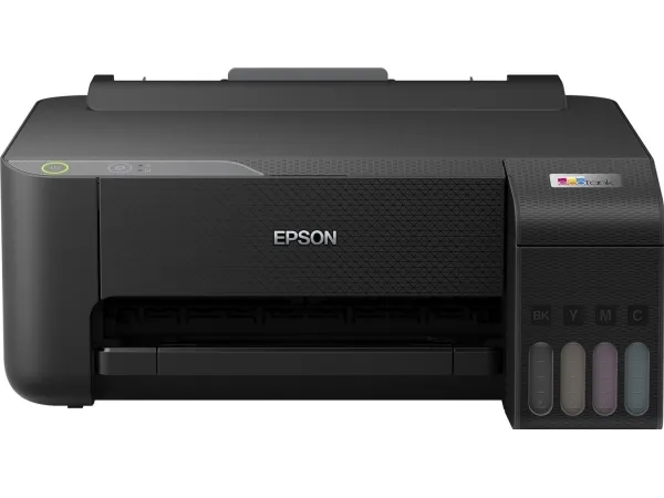 Epson EcoTank L1230 - Printer - farve - blækprinter - ITS - A4/Legal - 5760 x 1440 dpi - op til 10 spm (mono) / op til 5 spm (farve) - kapacitet: 100 ark - USB - sort