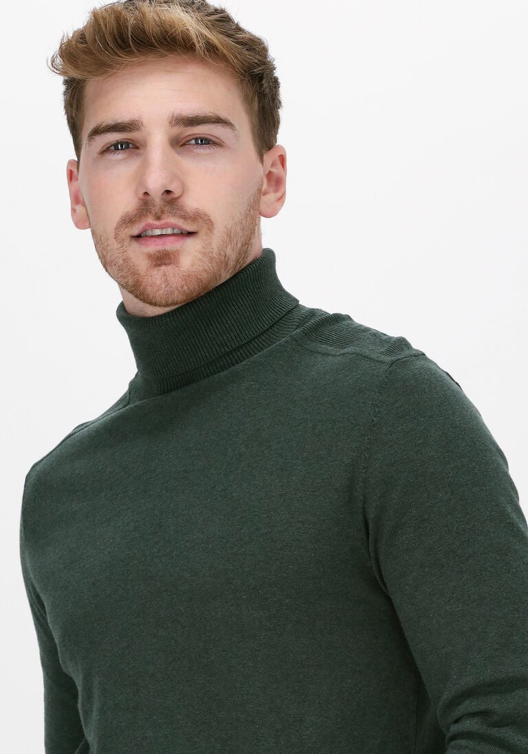 SELECTED HOMME donkergroene selected homme coltrui slhberg roll neck