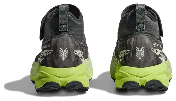 Chaussures Trail Hoka Speedgoat 6 Mid GTX Gris/Vert Homme