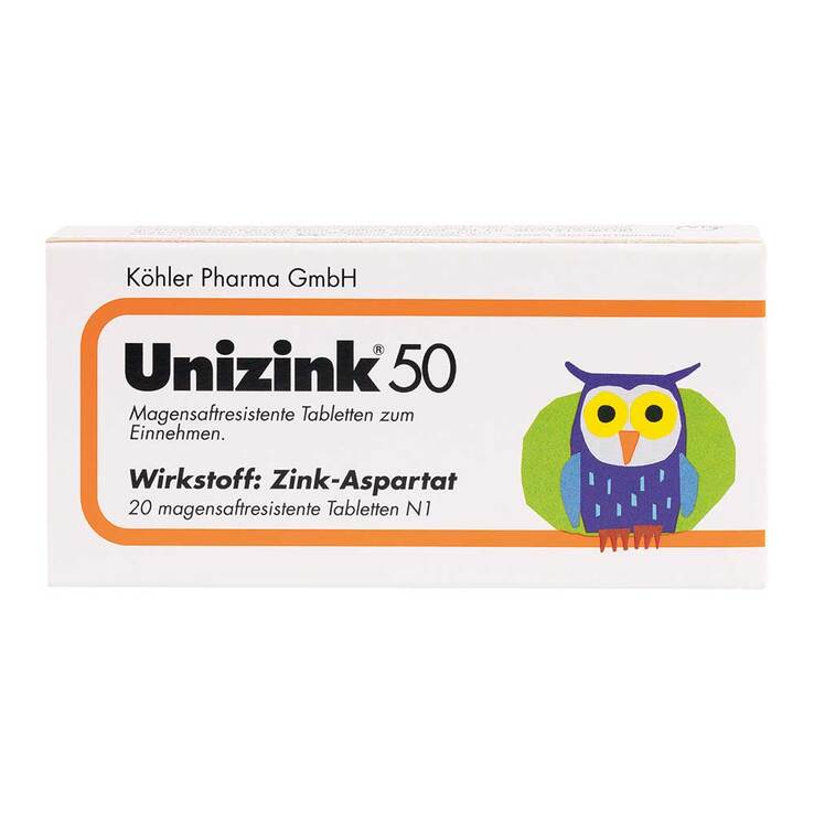 Unizink 50 Tabletten, 20 St