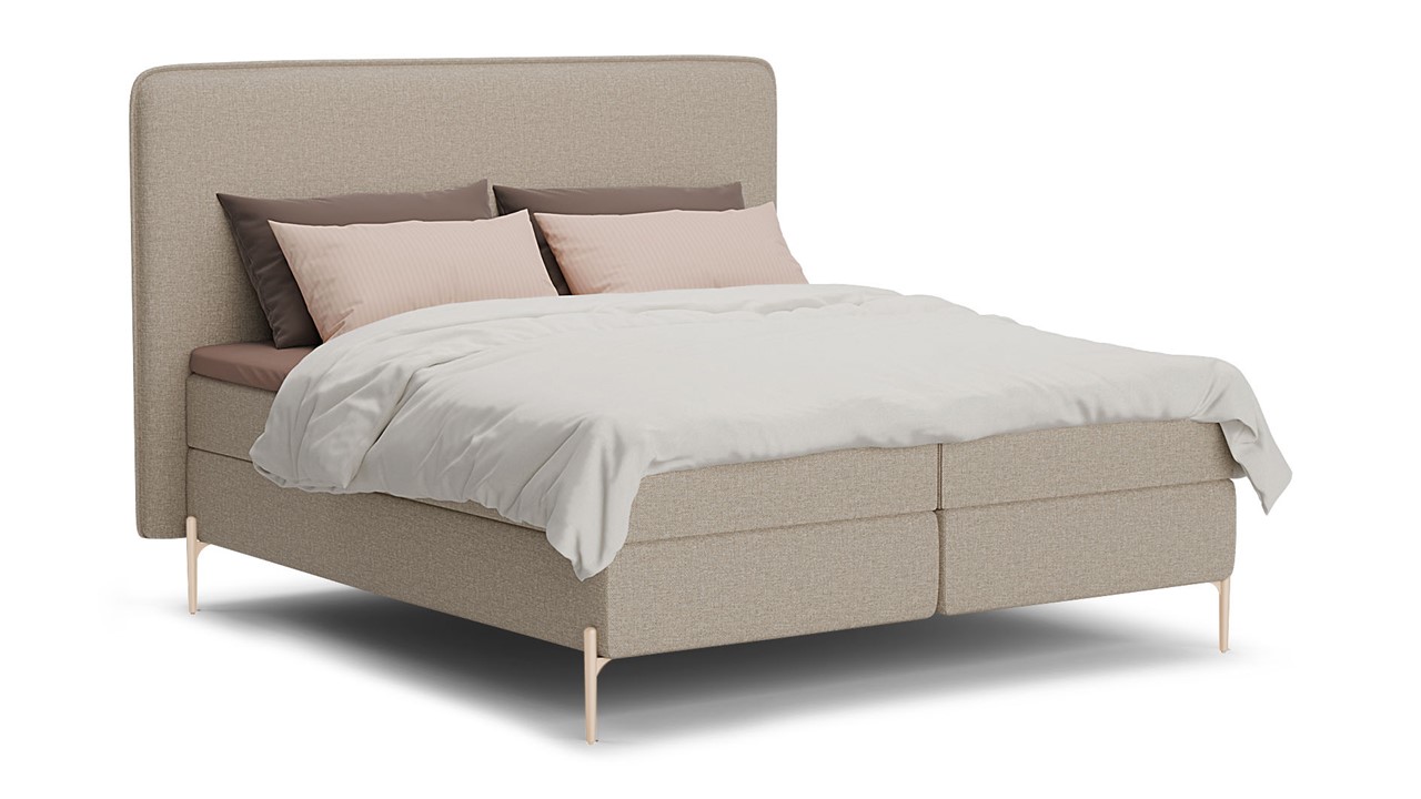 Boxspring Quartz - Linen touch beige