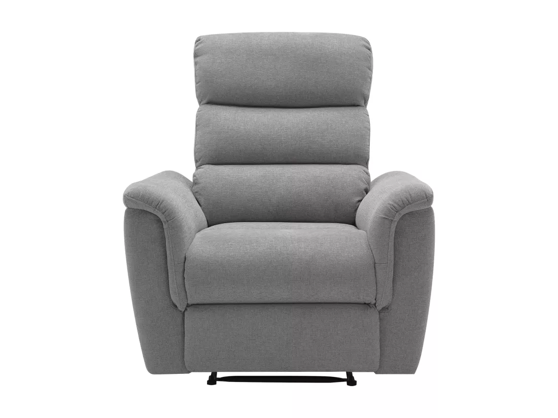 Fauteuil relax électrique en tissu gris CARTASIA