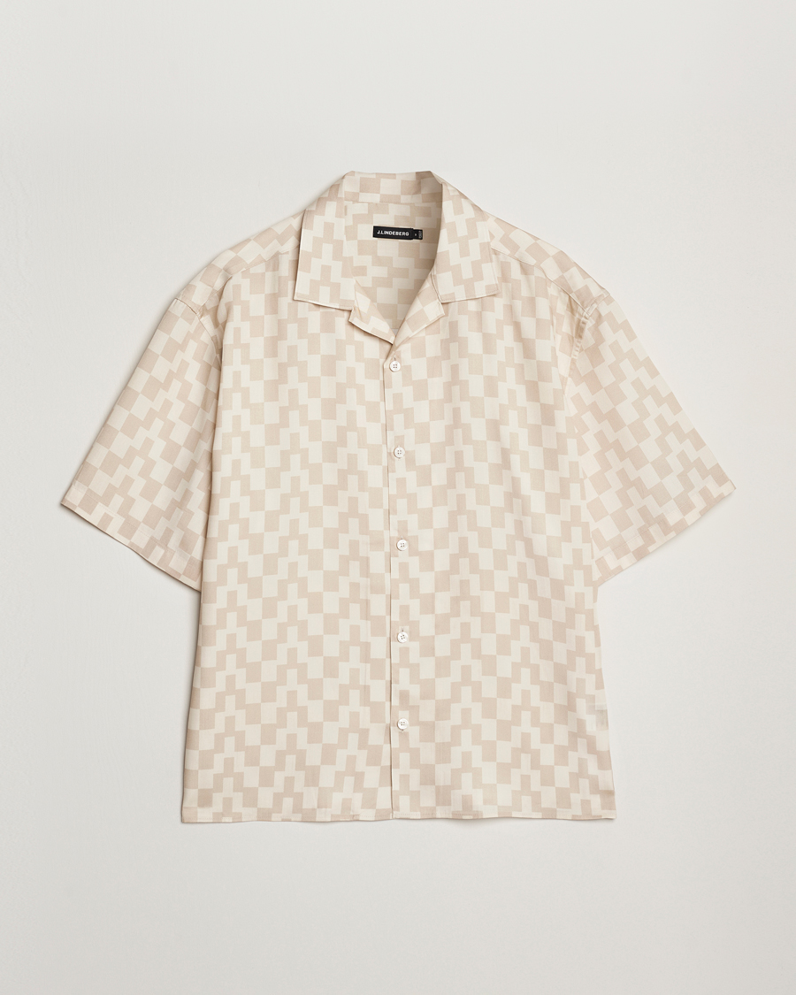 J.Lindeberg Ellis Stack Bridge Print Shirt Moonbeam