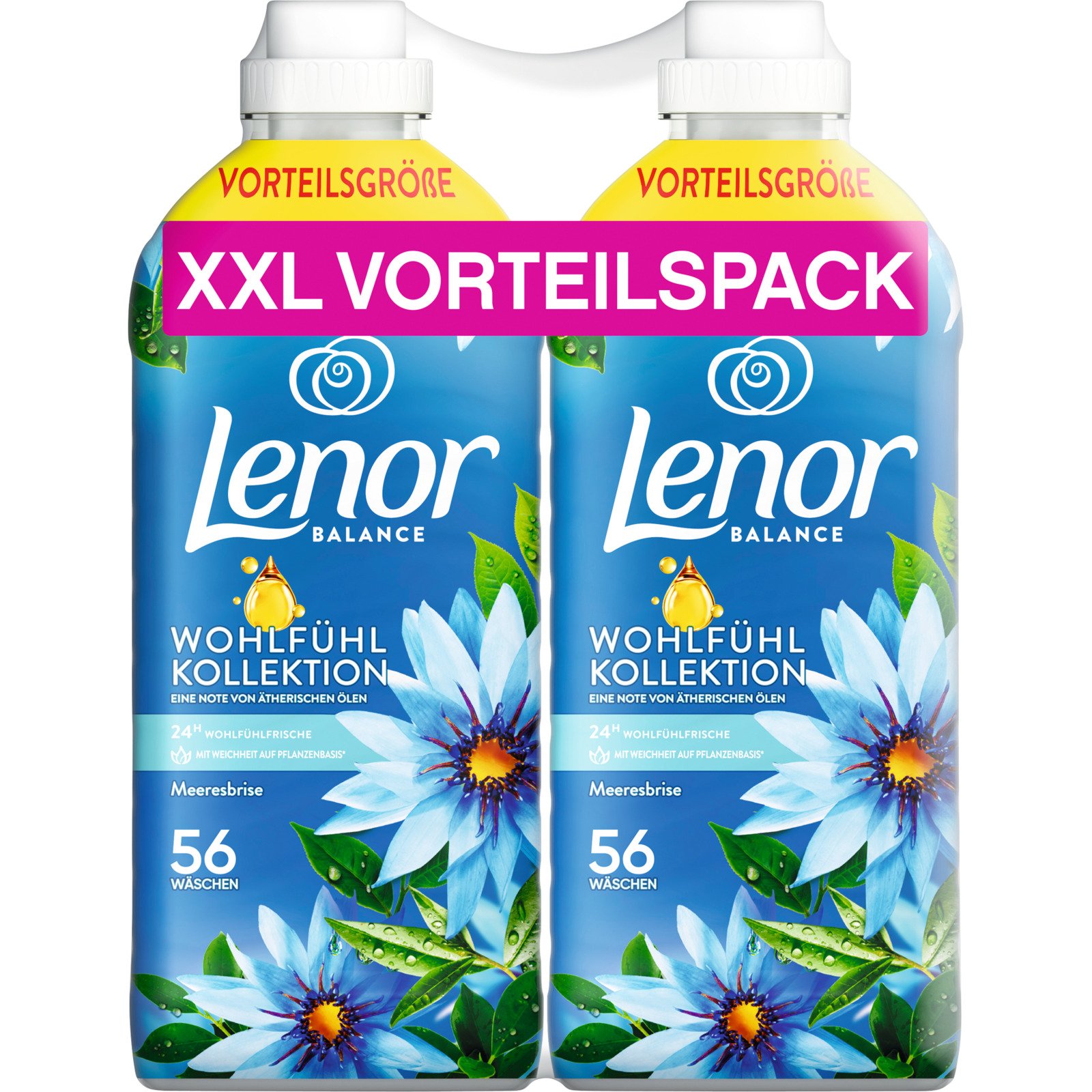 Lenor Weichspüler Meeresbrise 2 x 56 Waschgänge