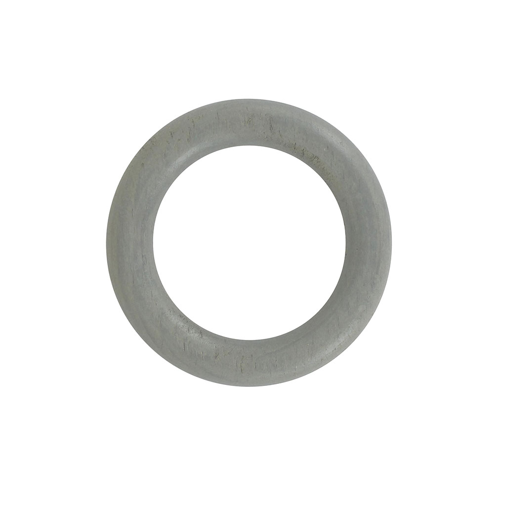 Lot de 10 anneaux tringle à rideaux bois gris D 28mm