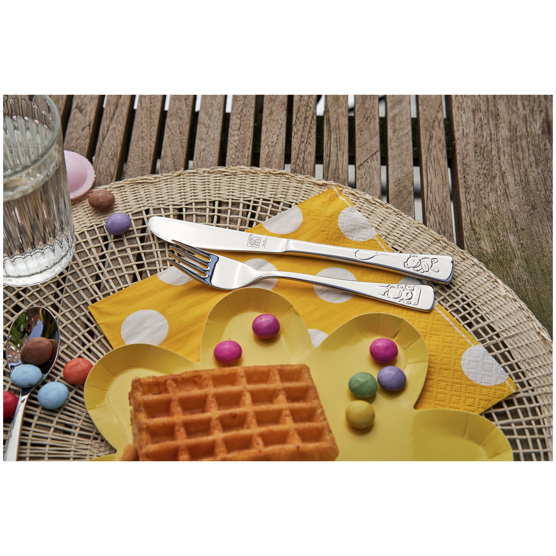 ZWILLING Kinderbesteck-Set TEDDY 4-teilig Edelstahl