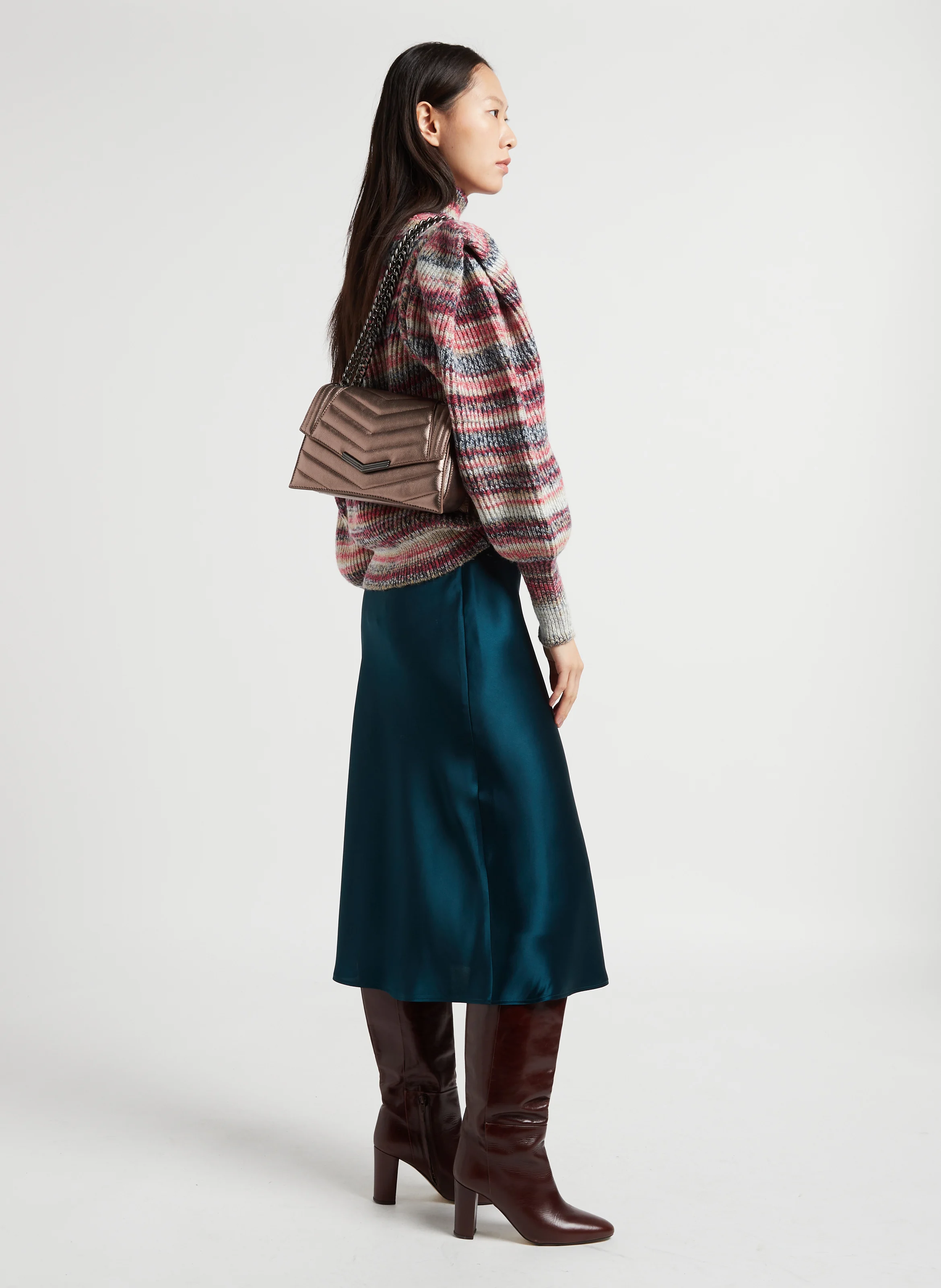 THE 1 - Sac bandoulière en cuir | Marron