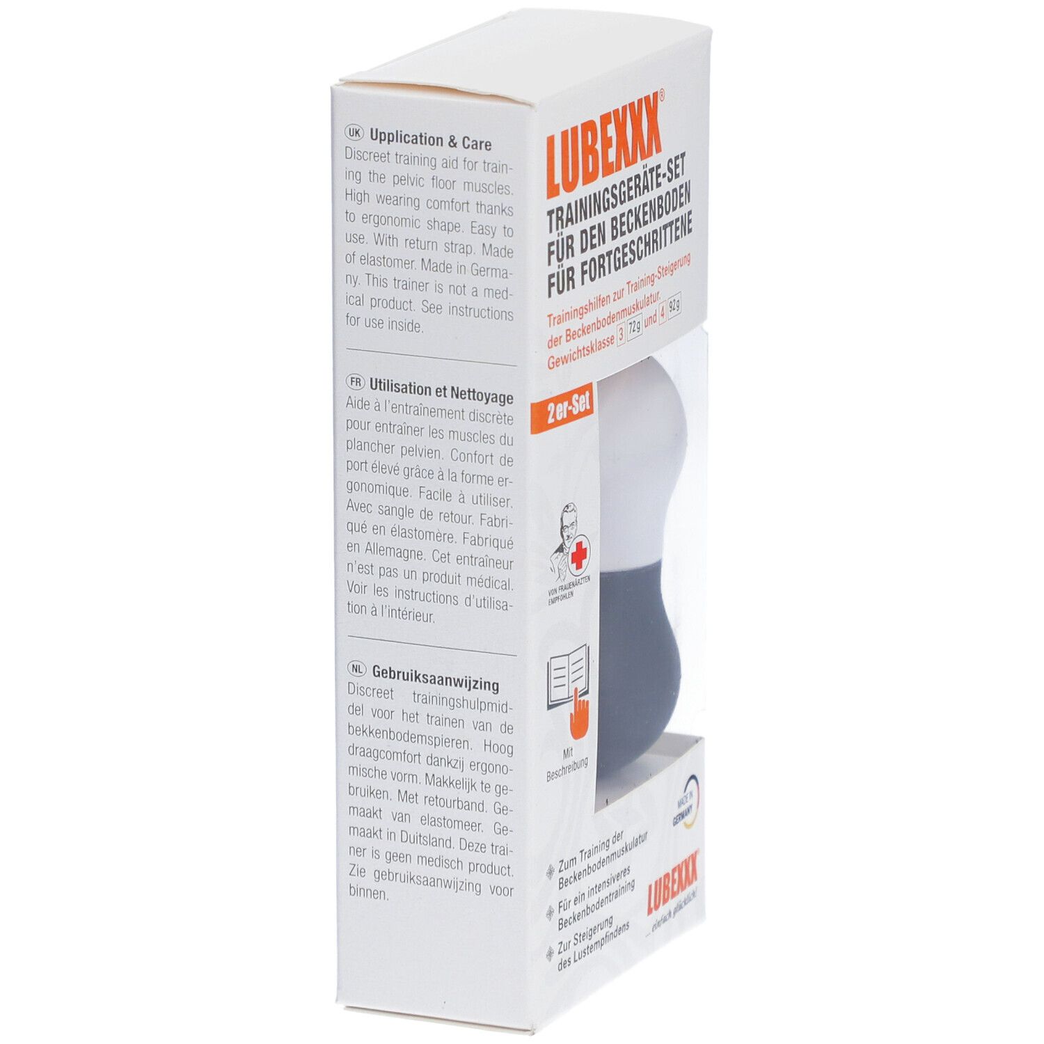 LUBEXXX® Beckenbodentrainer Set für Fortgeschrittene