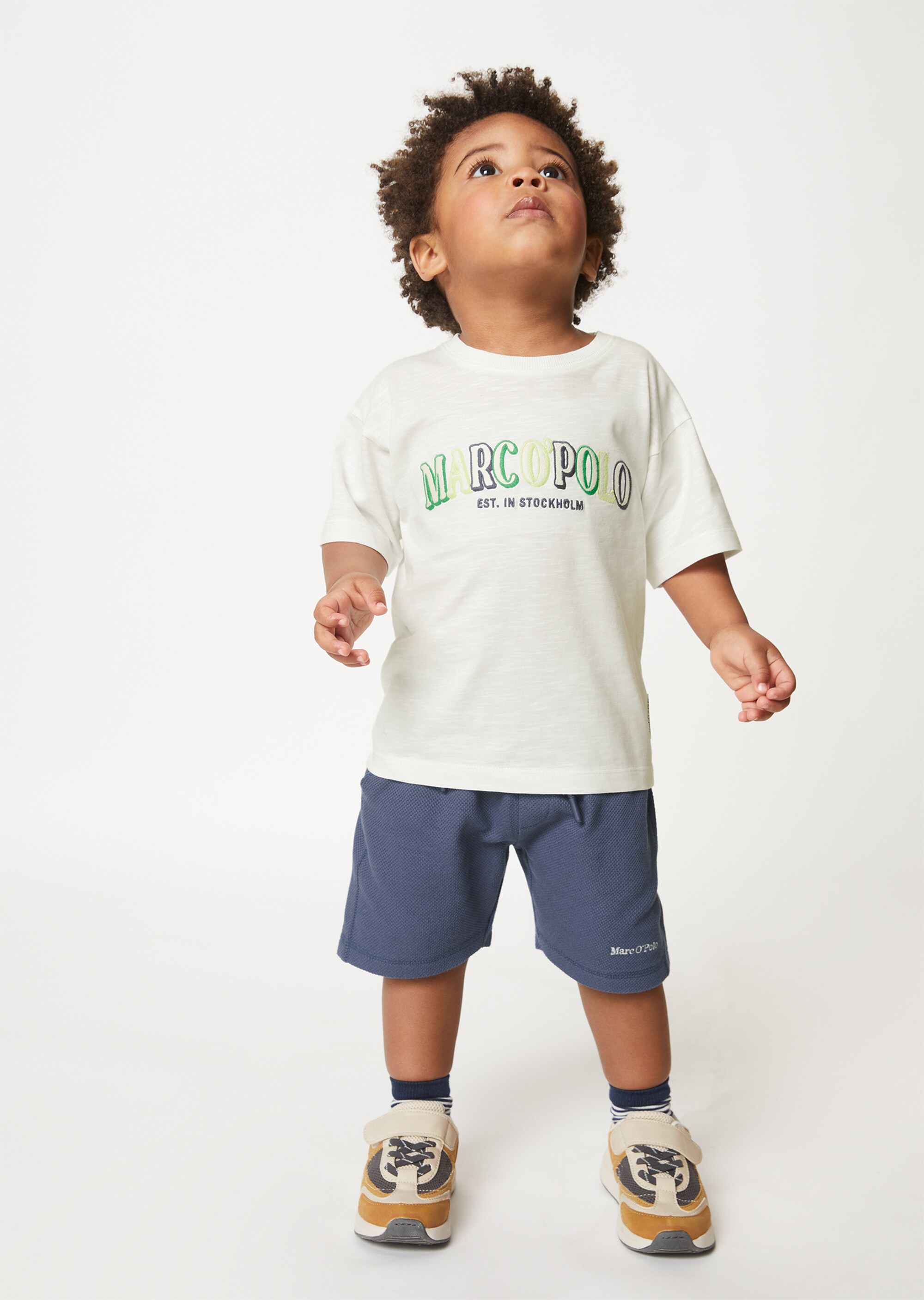 KIDS-BOYS T-Shirt mit Logo-Stickerei
