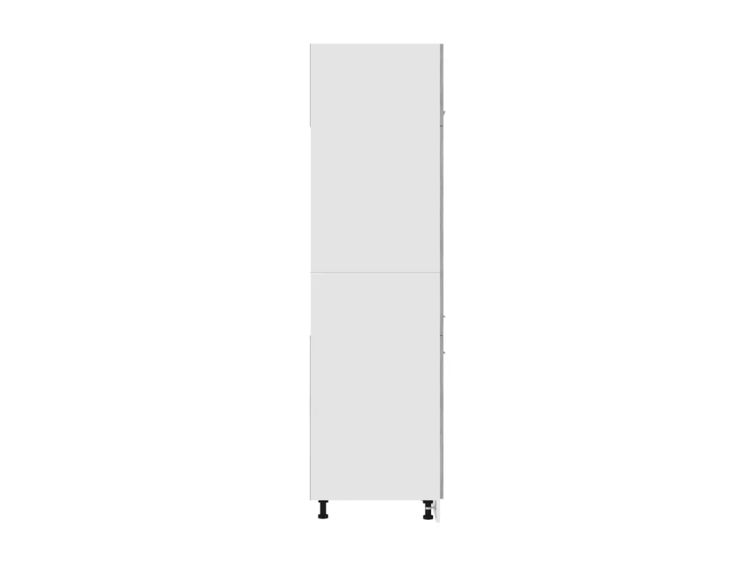Armoire de réfrigérateur Gris béton 60x57x207cm Bois ingénierie