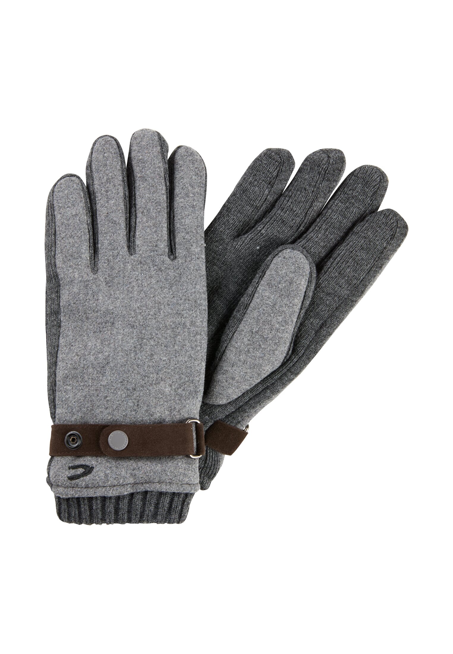 camel active Strickhandschuhe , mit Schnalle und Druckknöpfen, Woll-Anteil