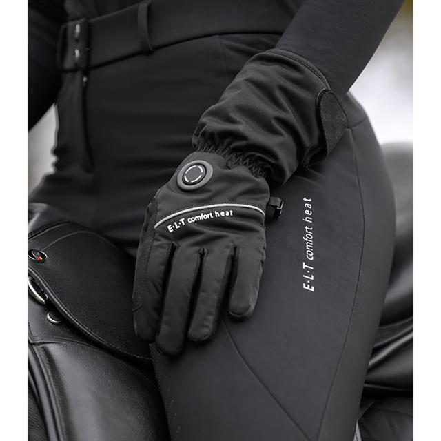 Paardrijbroek E·L·T Comfort Heat Heating Full Grip Zwart