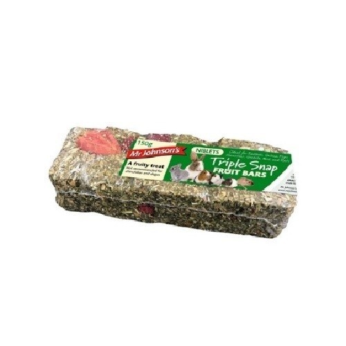 Barra de frutas para roedores, sabor natural