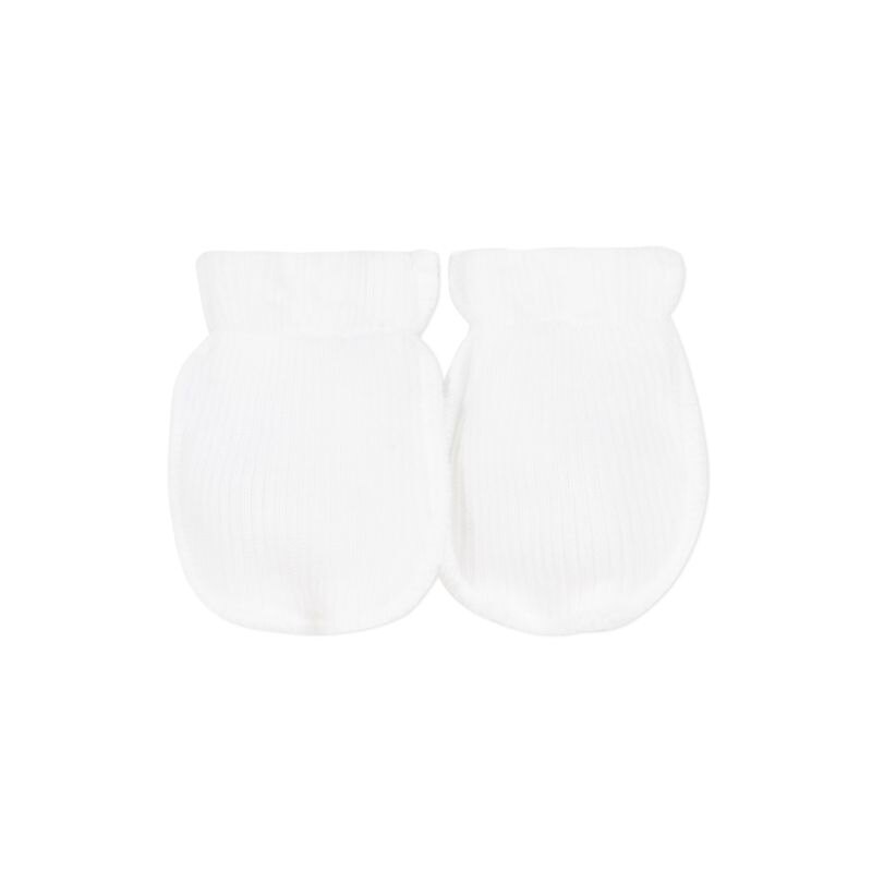 Moufles tubulaires blanches - naissance Absorba Aucune nuance