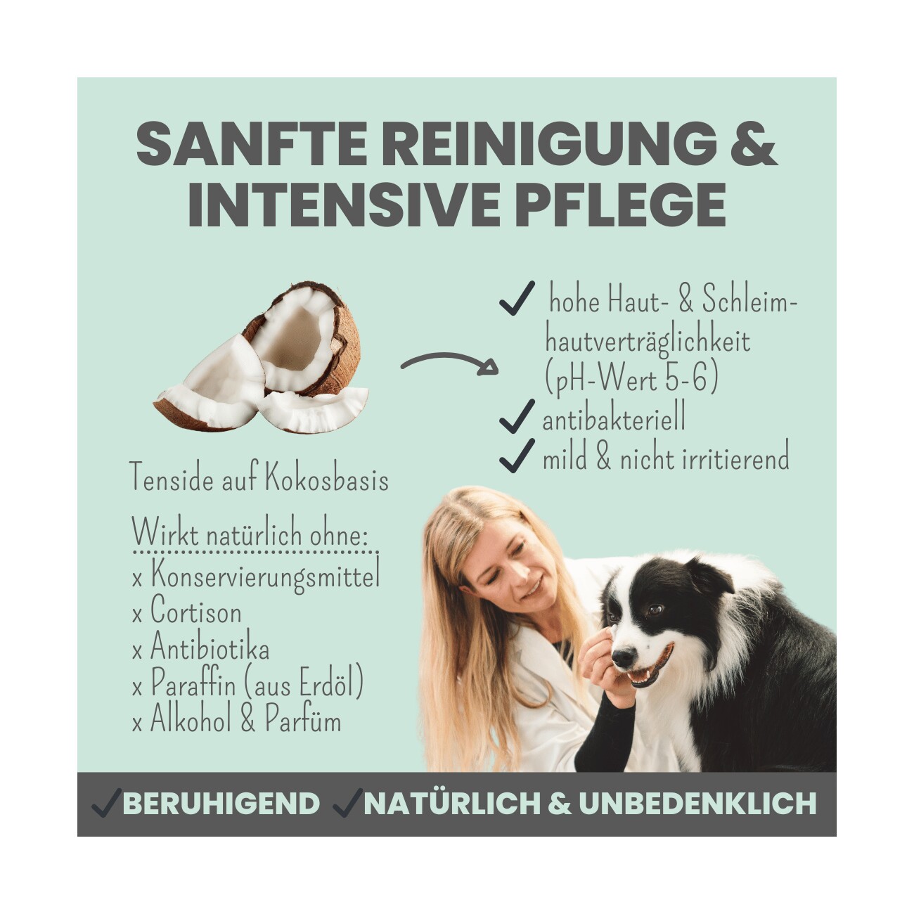 noms+ 2-in-1 Augenfein Reinigung & Pflege mit kolloidalem Silber für Hunde & Katzen 50ml