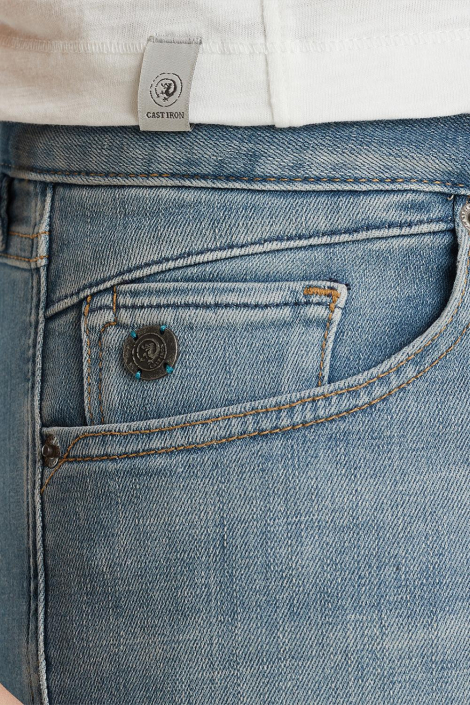 Cast Iron blauwe heren korte broek