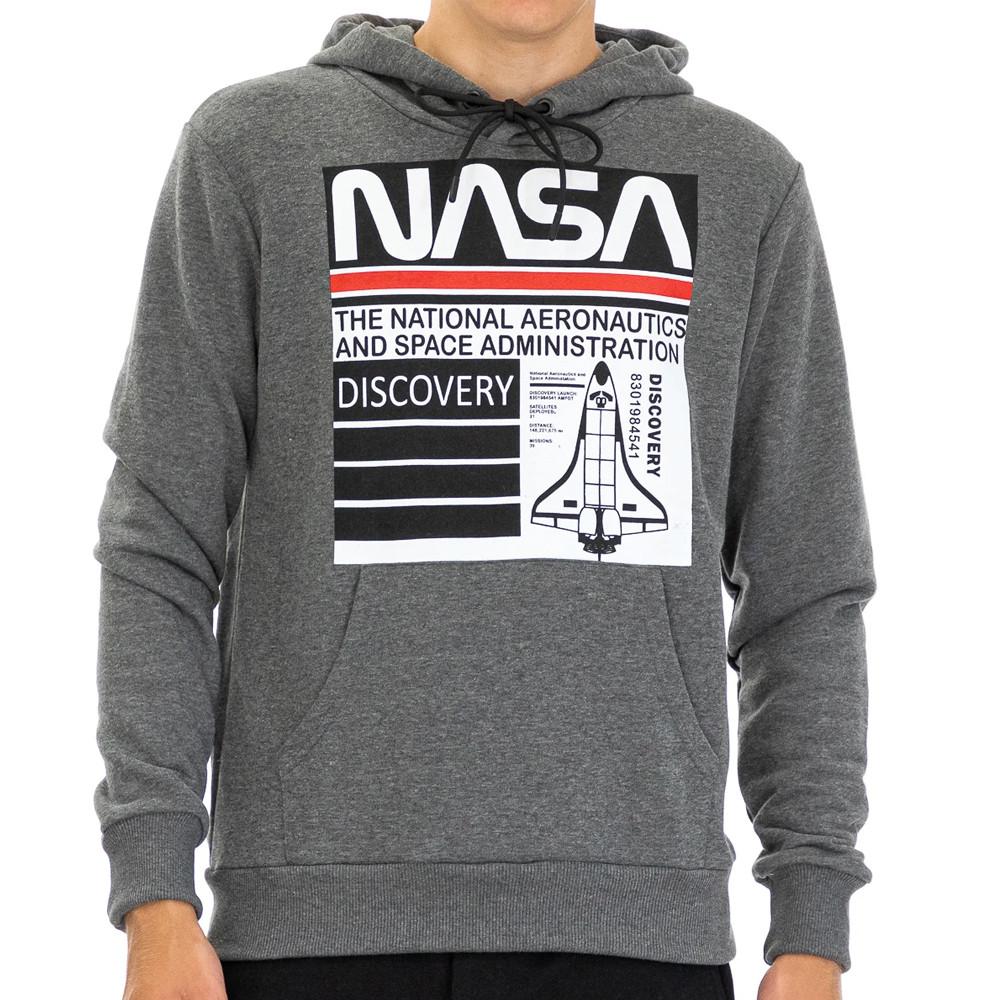Nasa Sweat à capuche Gris Homme Nasa 59H