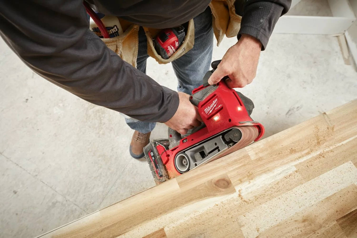 Milwaukee M18 FBTS75-0 18V Li-ion accu bandschuurmachine body - 75 x 457 mm