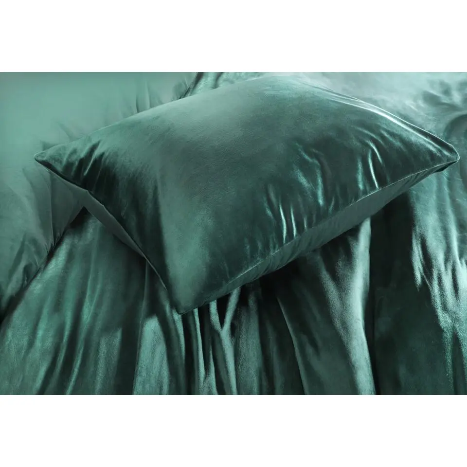Papillon dekbedovertrek Uni Velvet - 200x200/220 cm - Groen