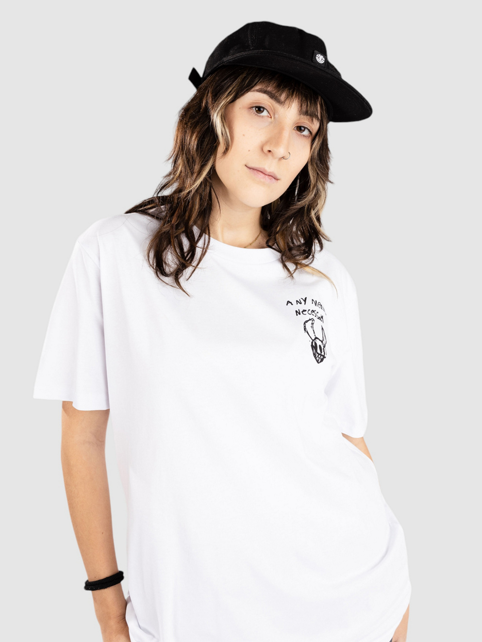 Any Means Necessary Corrupted Youth T-Shirt white