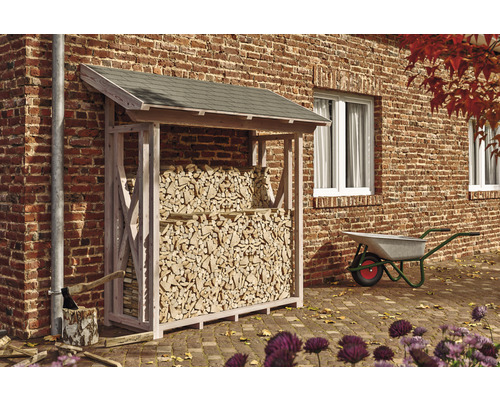 Haardhoutopslag SKAN HOLZ Paul 1 190 x 70 x 229 cm naturel