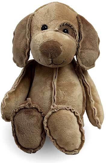 Unique Living knuffel Frenky hond bruin H 22 cm