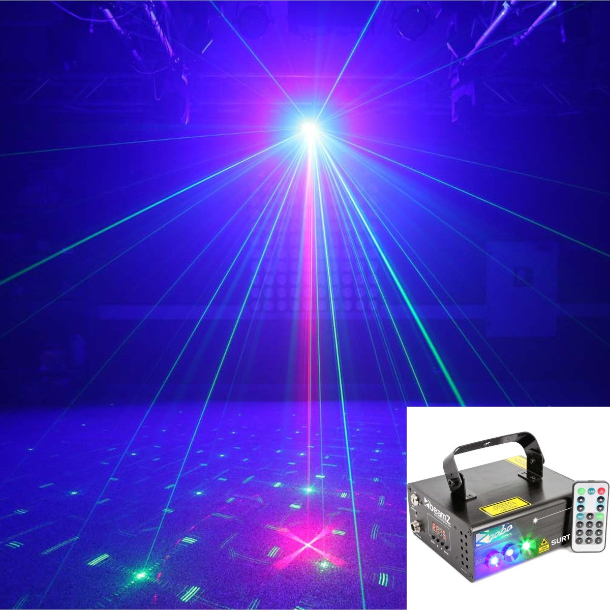 BeamZ SURTUR II GOBO laser 3 Watt blauwe LED