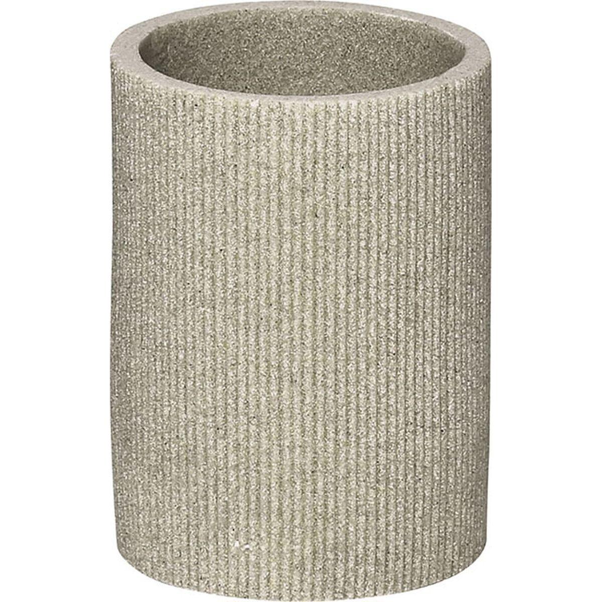 GOBELET STRIE POLYRESINE NATUREL
