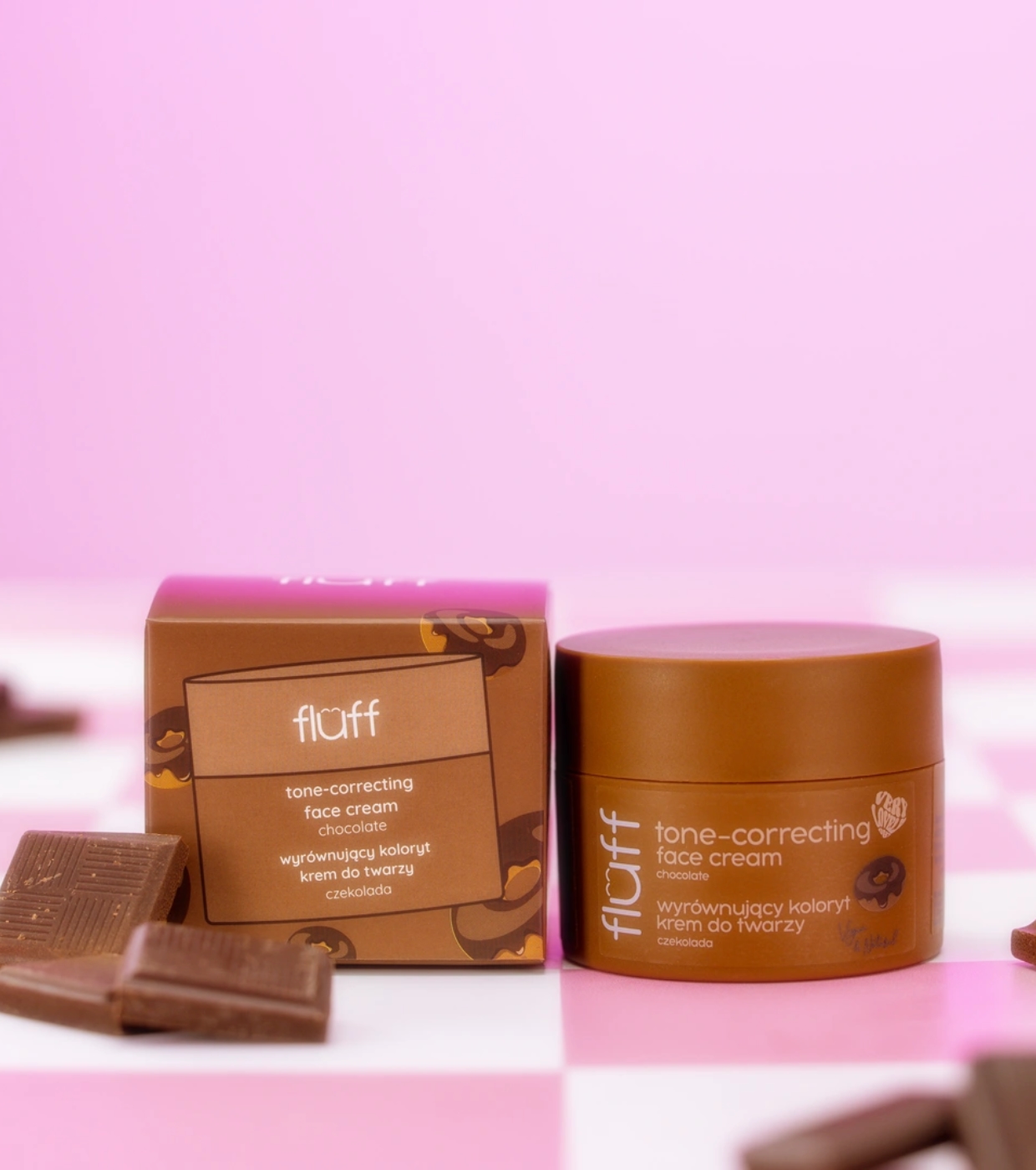 Fluff - Creme Facial Corretor de Tom - Chocolate