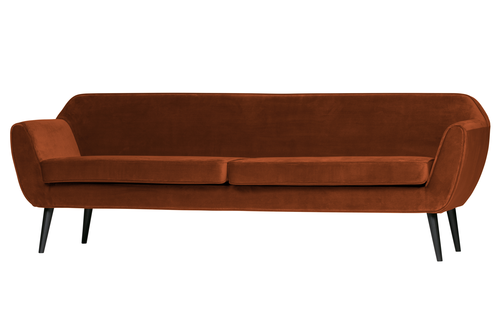 Sofa Rocco XL fluweel - Roest