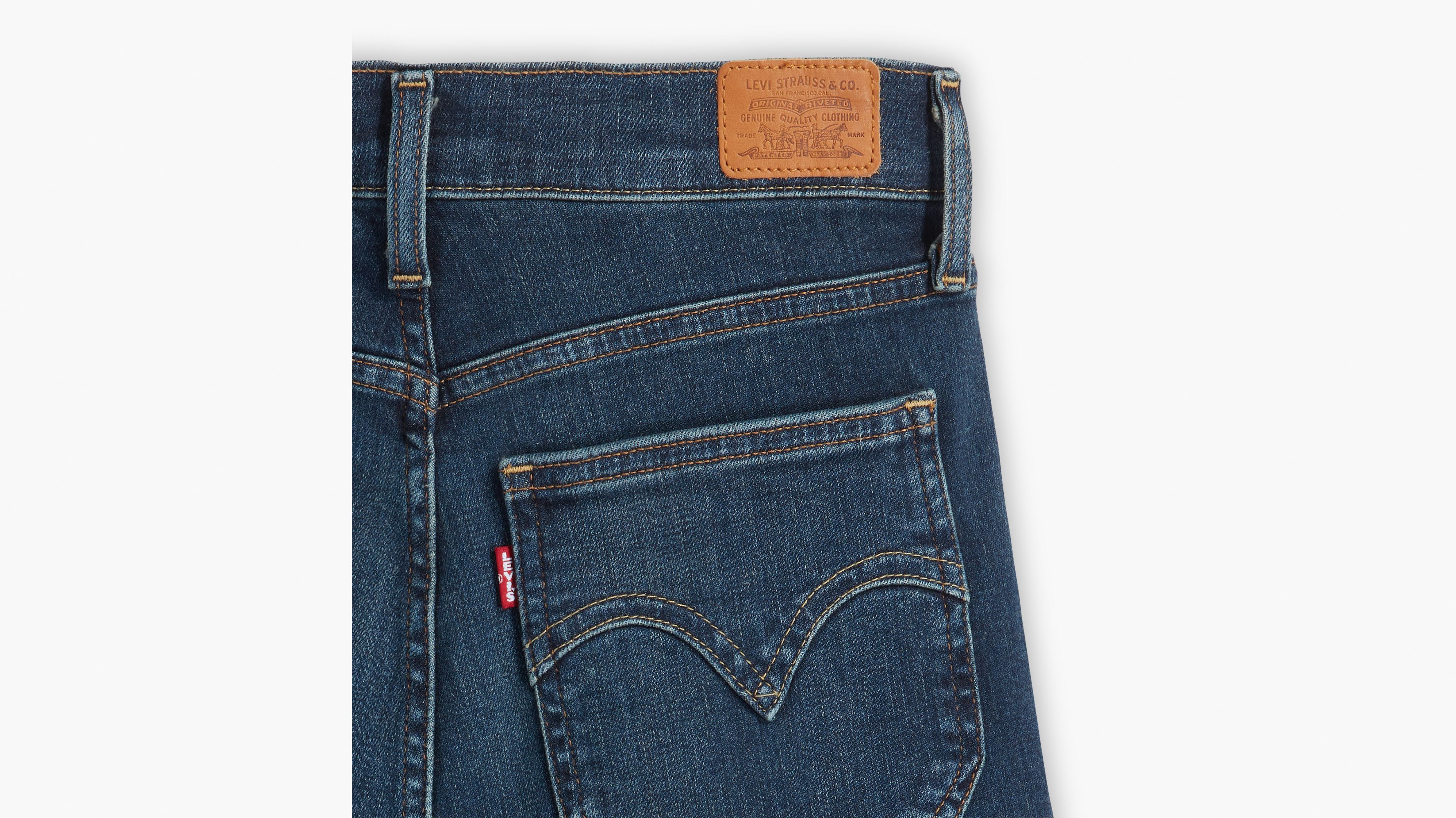 Jean taille haute skinny rétro - Valuable Time - Bleu