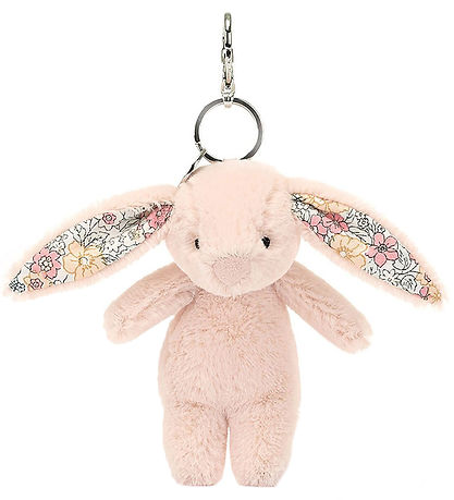 Jellycat N?glering - 17x4 cm - Blåssom Blush Bunny Bag Charm