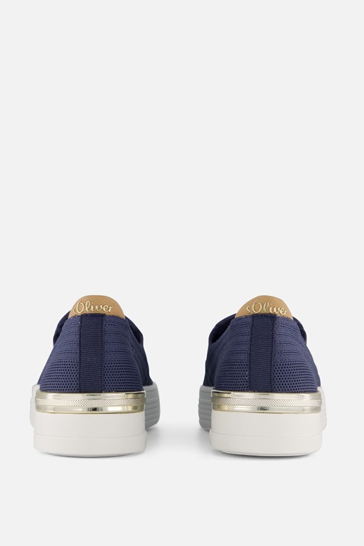 S.Oliver Instappers blauw Leer