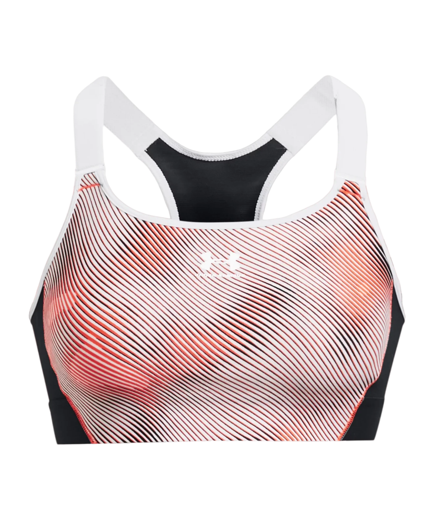 Under Armour High Print Sport-BH Damen Rot F628