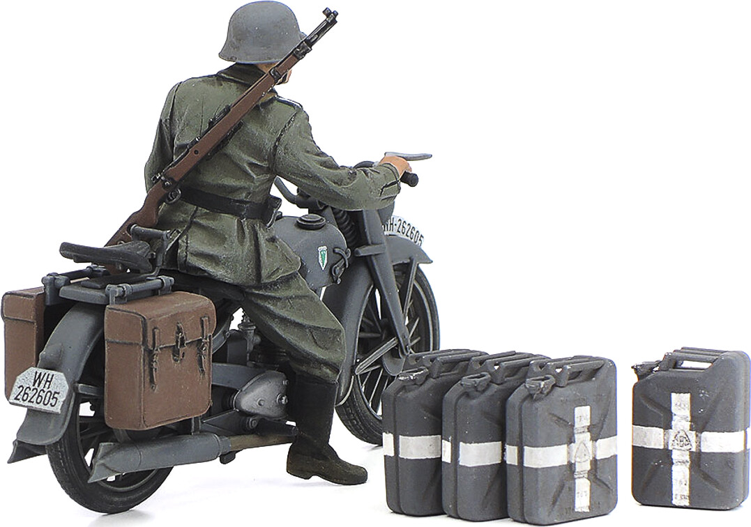 Tamiya - Panzerkampfwagen IV Ausf.G & Motorcycle Byggesæt - 1:35 - 25209