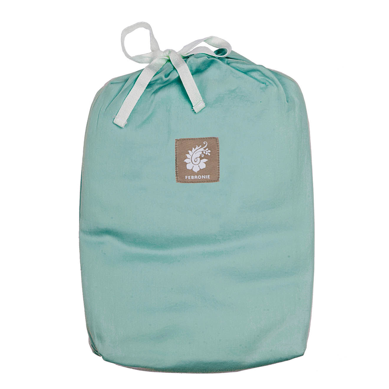 Febronie Home Housse de couette 100% Satin de Coton Julia aqua