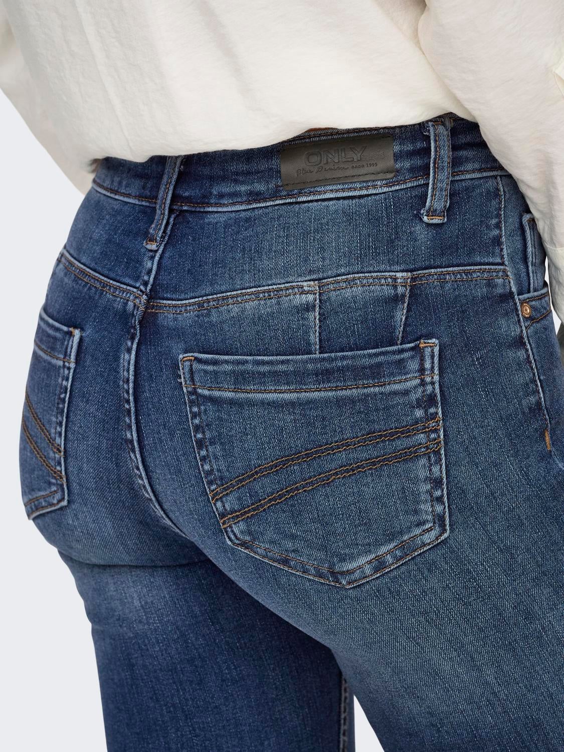 ONLBLUSH Mittlere Taille Skinny Fit Jeans Medium Blue Denim