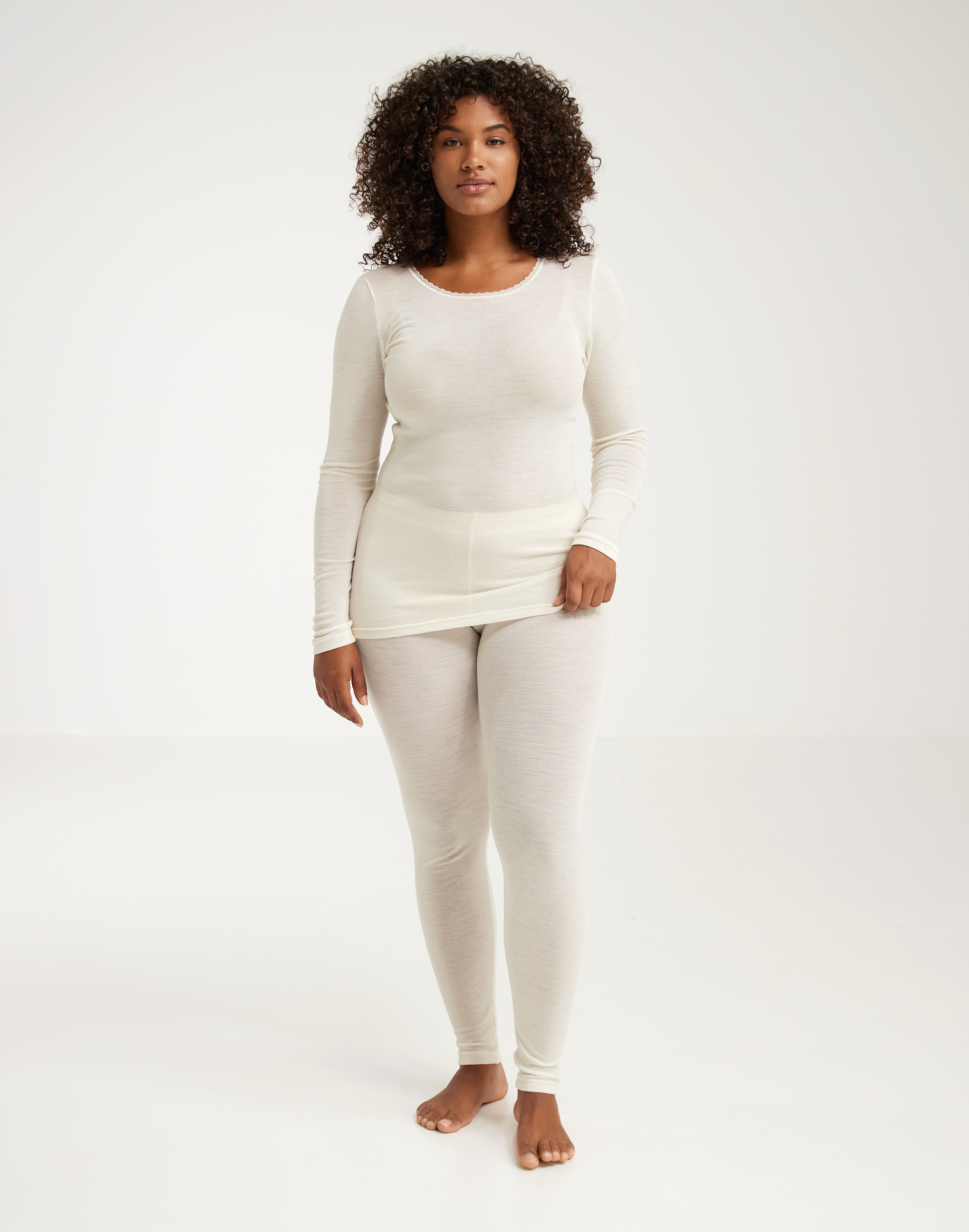 Legging van merinowol/zijde voor dames