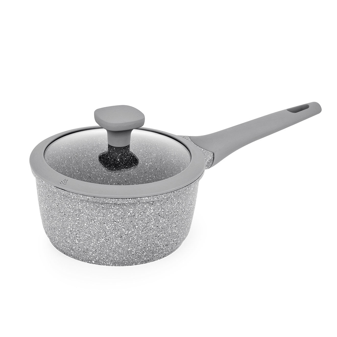 Durand Dupont Casserole fonte d'aluminium effet pierre zoe cas18tfi grise - D.18 cm