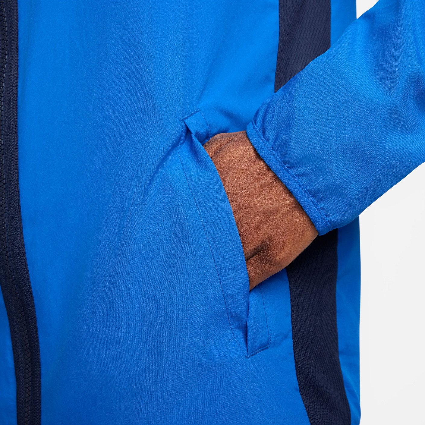 Nike Dri-FIT Academy 23 Trainingsjack Full-Zip Woven Blauw Donkerblauw Wit