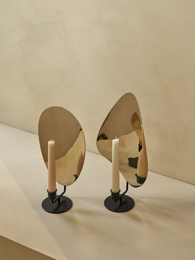 Audo Copenhagen Flambeau CH, H34 ,Table, Bronzed Br
