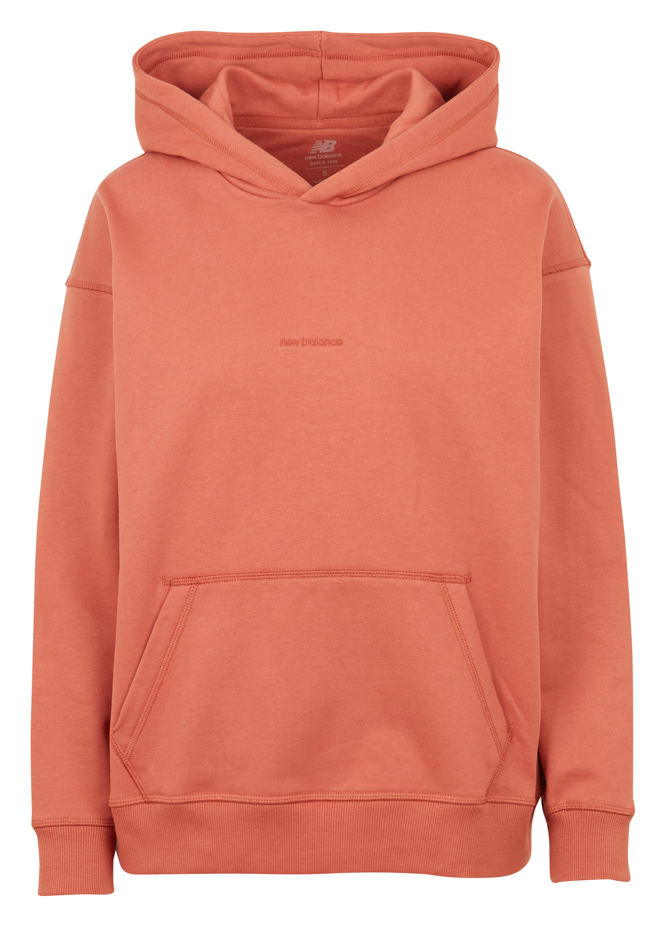 Sweat à capuche brodé en coton | Marron
