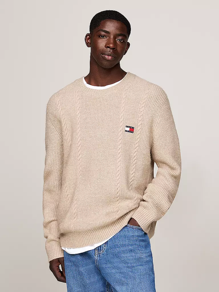 TOMMY JEANS Pullover beige
