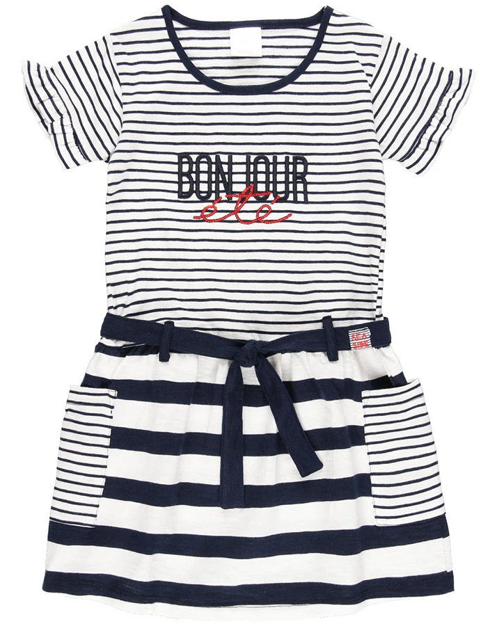 Kleid BONJOUR gestreift in blau/weiß