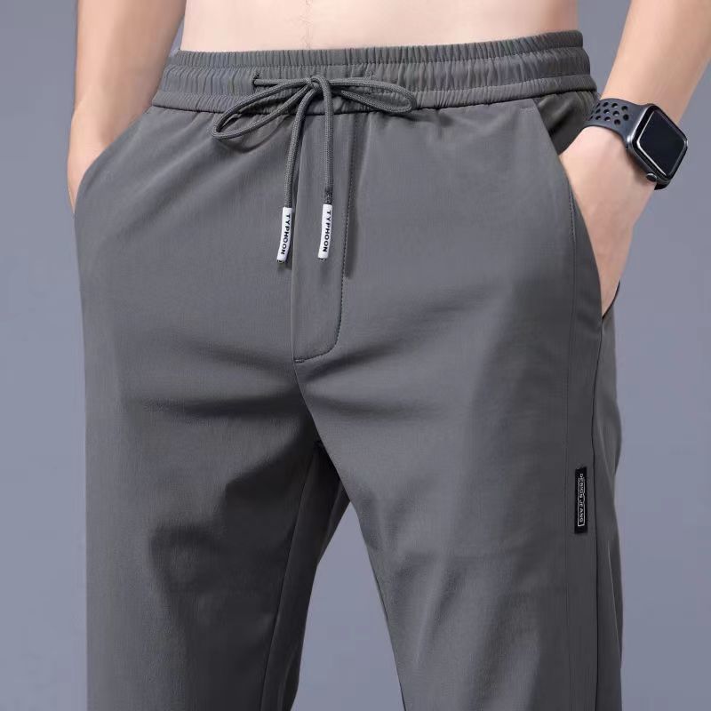 Acrius - Broek met appliqué en trekkoord in de taille