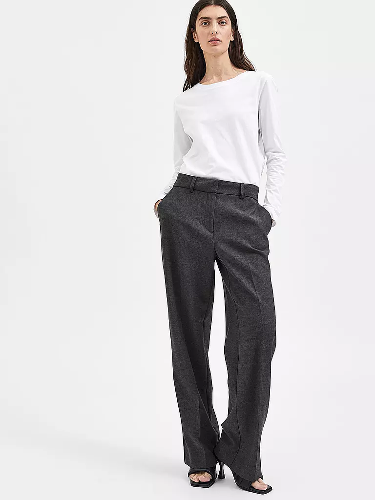 SELECTED FEMME Businesshose SLFRITA grau