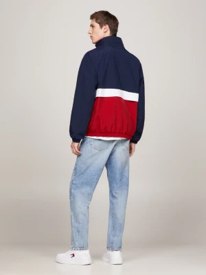 Jaqueta bomber essencial com blocos de cores e modelagem relaxada