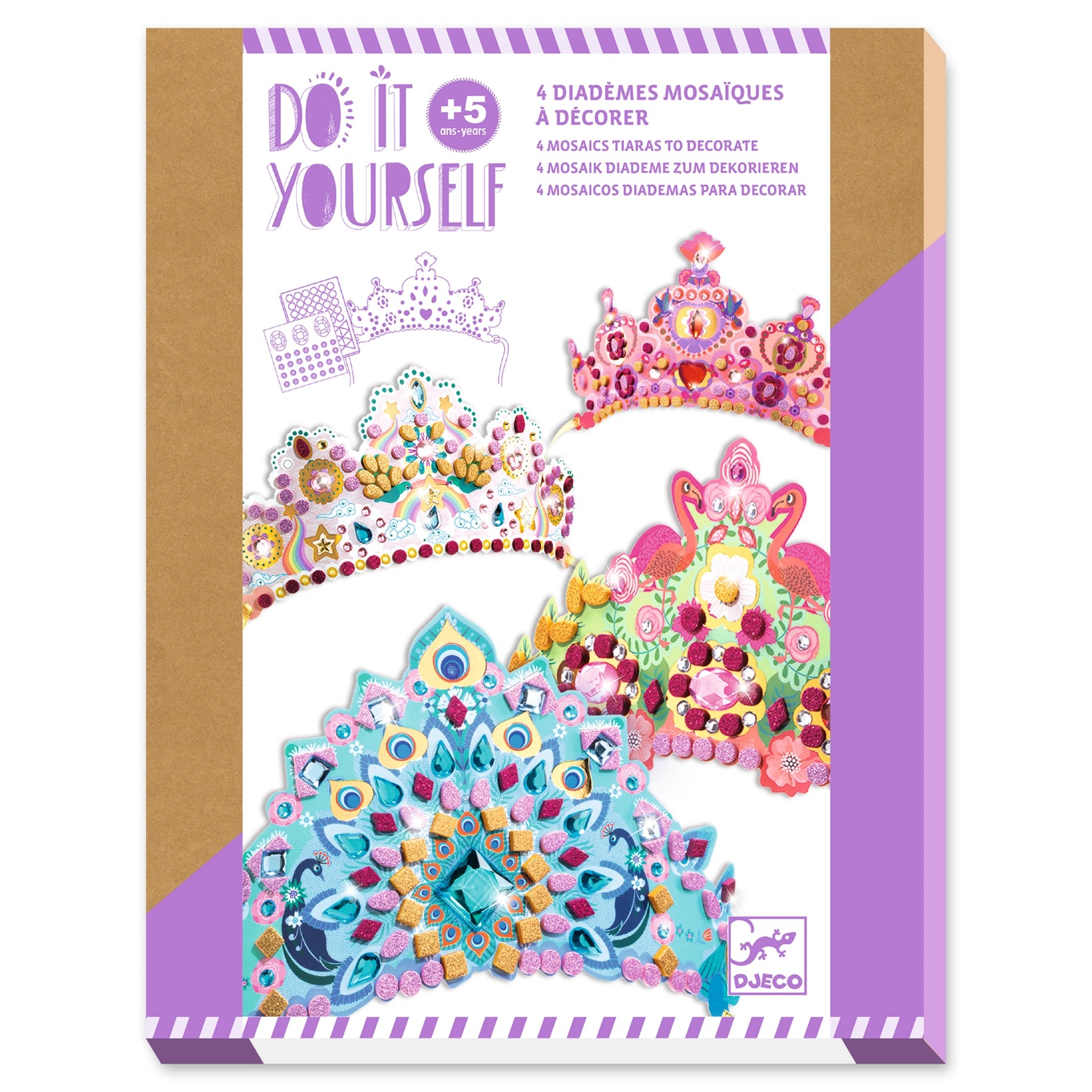 Mosaik-Diademe DO IT YOURSELF – WIE EINE PRINZESSIN mit Glitzersteinen