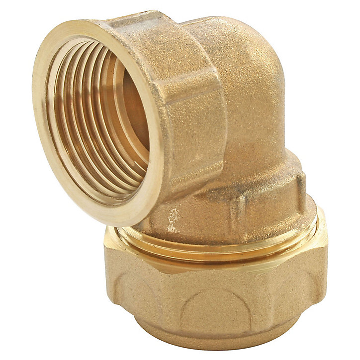 Coude laiton mâle pour PE Ø32 - Femelle 26/34 (1