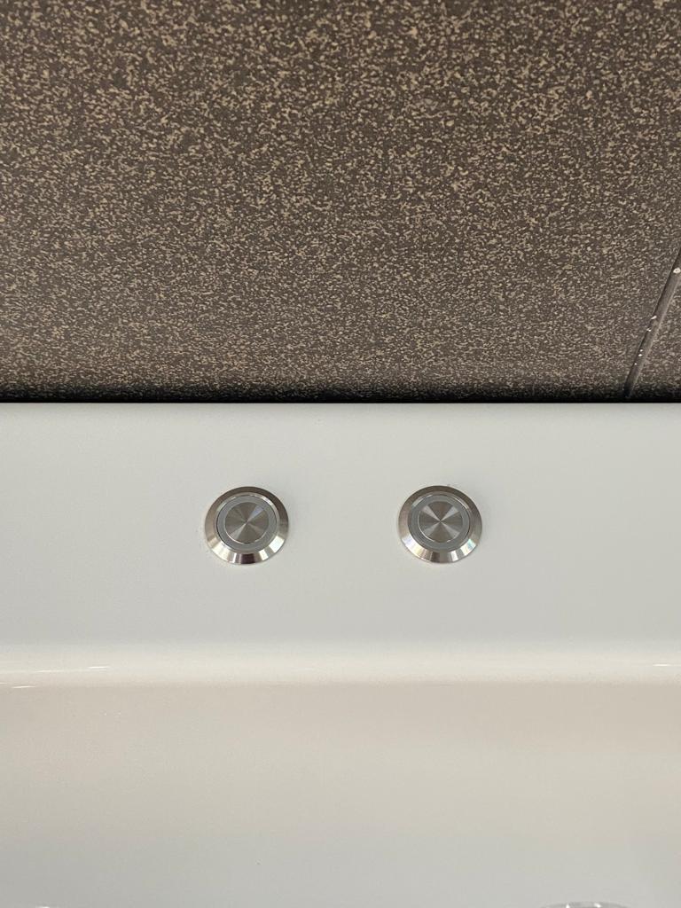 Lambini Designs Cube bubbelbad 180x80cm elektronisch 6 4 2 hydrojets en 12 aerojets RVS